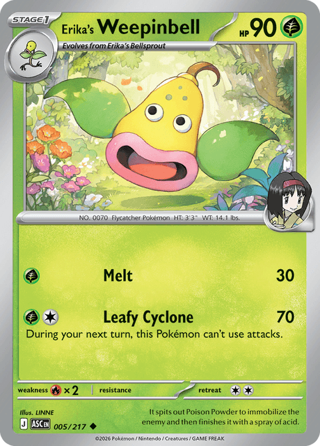 Erika's Weepinbell — Ascended Heroes 5