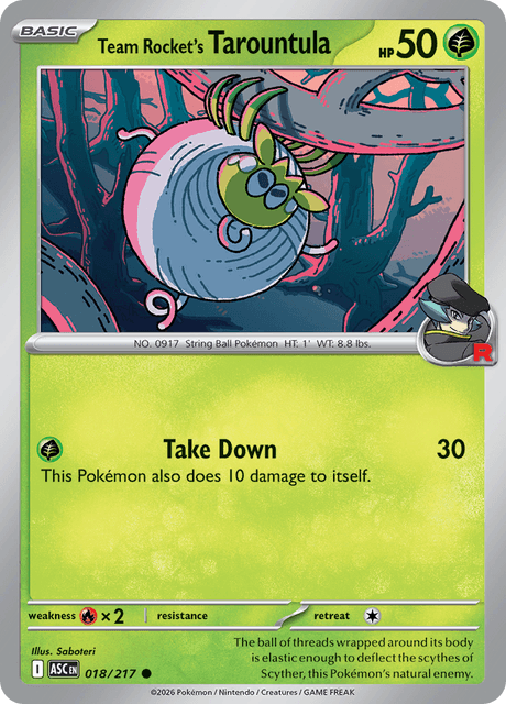 Team Rocket's Tarountula — Ascended Heroes 18