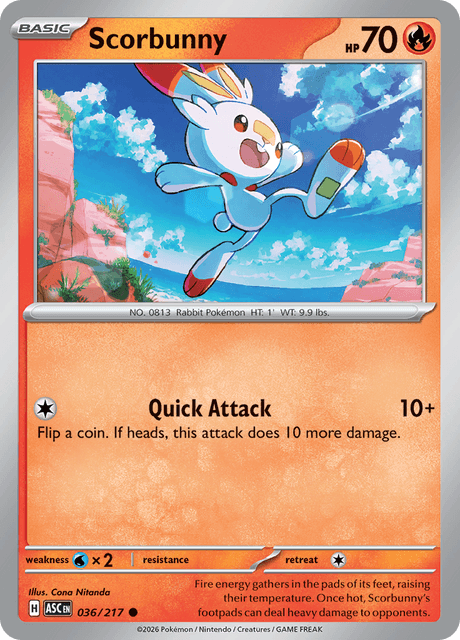 Scorbunny — Ascended Heroes 36