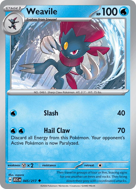 Weavile — Ascended Heroes 45