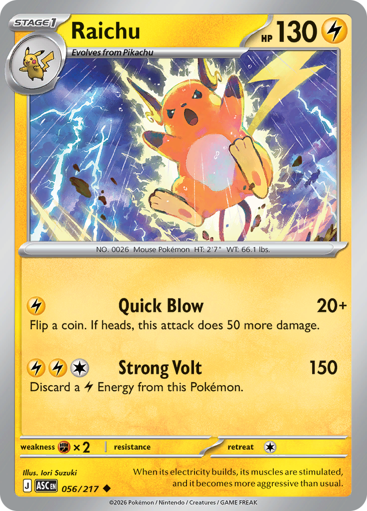 Raichu — Ascended Heroes 56