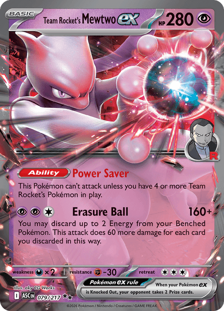 Team Rocket's Mewtwo ex — Ascended Heroes 79