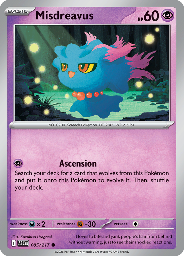 Misdreavus — Ascended Heroes 85