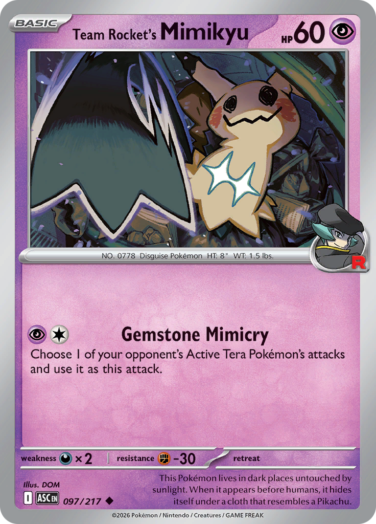 Team Rocket's Mimikyu — Ascended Heroes 97