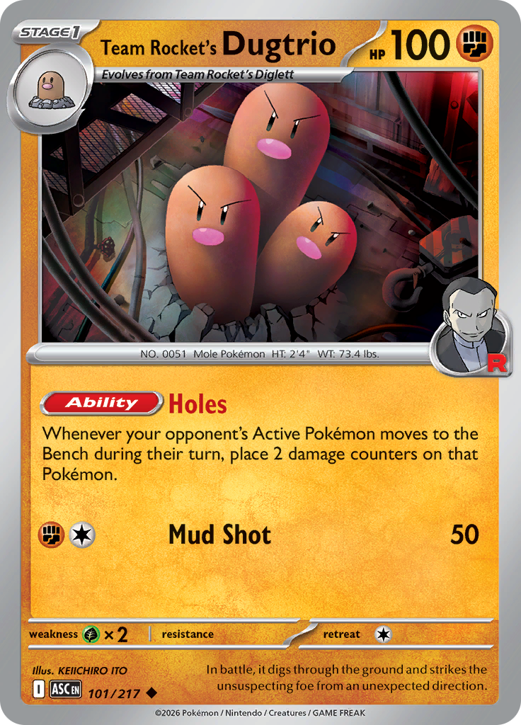 Team Rocket's Dugtrio — Ascended Heroes 101