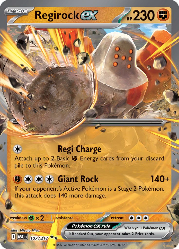 Regirock ex — Ascended Heroes 107