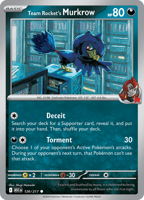 Team Rocket's Murkrow — Ascended Heroes 126