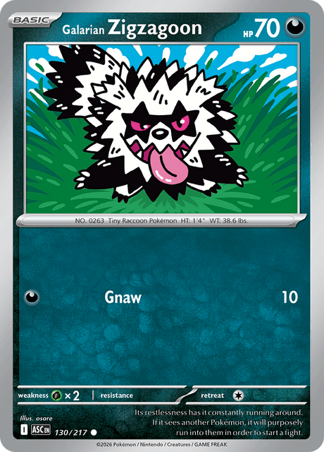Galarian Zigzagoon — Ascended Heroes 130