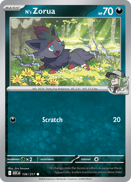 N's Zorua — Ascended Heroes 136