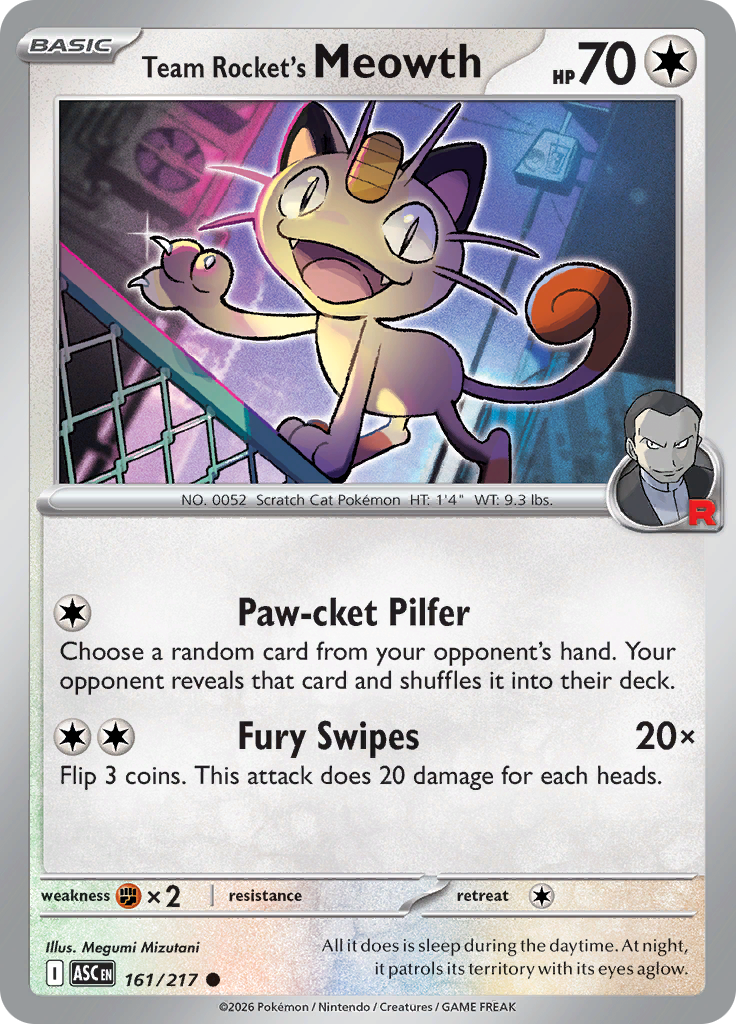 Team Rocket's Meowth — Ascended Heroes 161