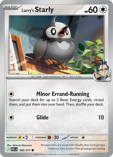 Larry's Starly — Ascended Heroes 168