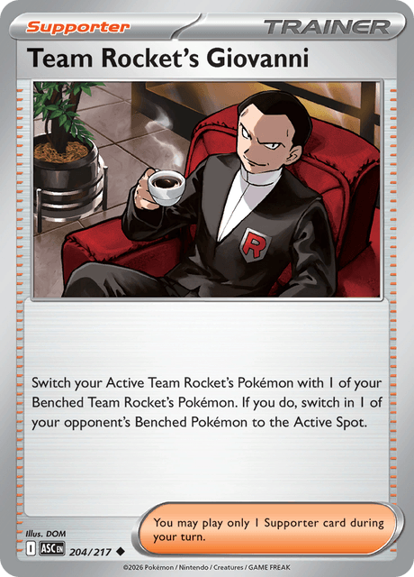 Team Rocket's Giovanni — Ascended Heroes 204