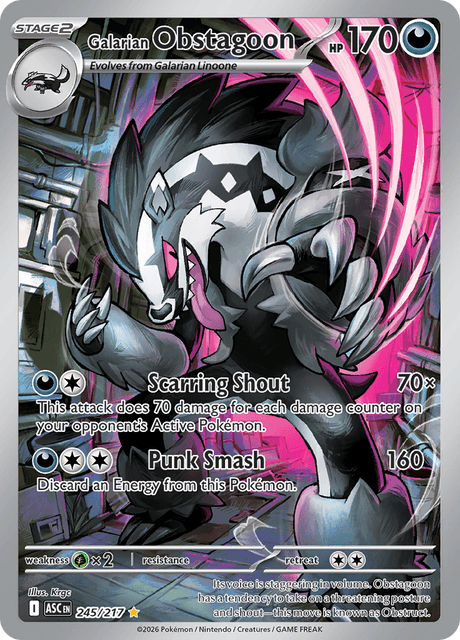 Galarian Obstagoon — Ascended Heroes 245