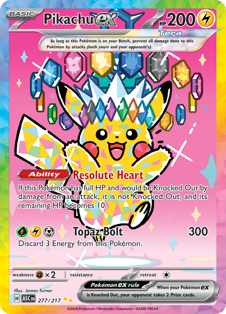 Pikachu ex — Ascended Heroes 277