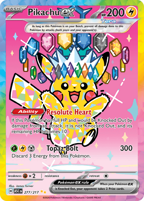 Pikachu ex — Ascended Heroes 277
