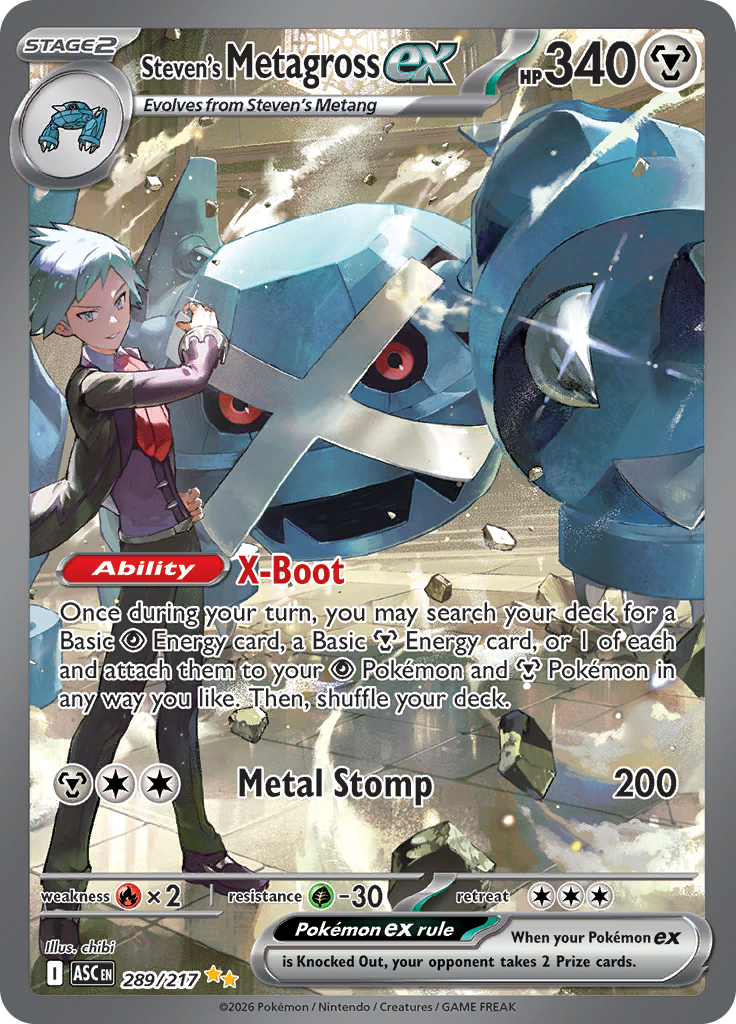 Steven's Metagross ex — Ascended Heroes 289