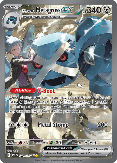 Steven's Metagross ex — Ascended Heroes 289