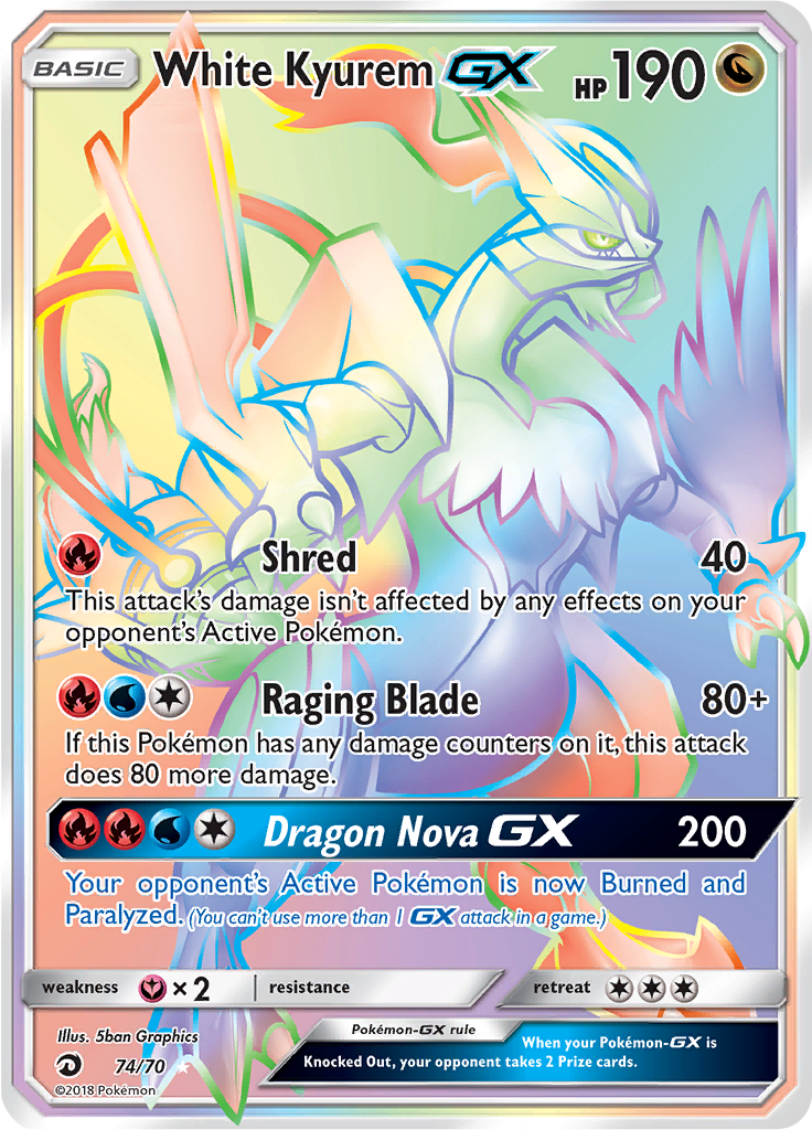 White Kyurem GX Dragon Majesty DRM 74 Limitless White Kyurem GX Dragon Majesty DRM 74 Limitless