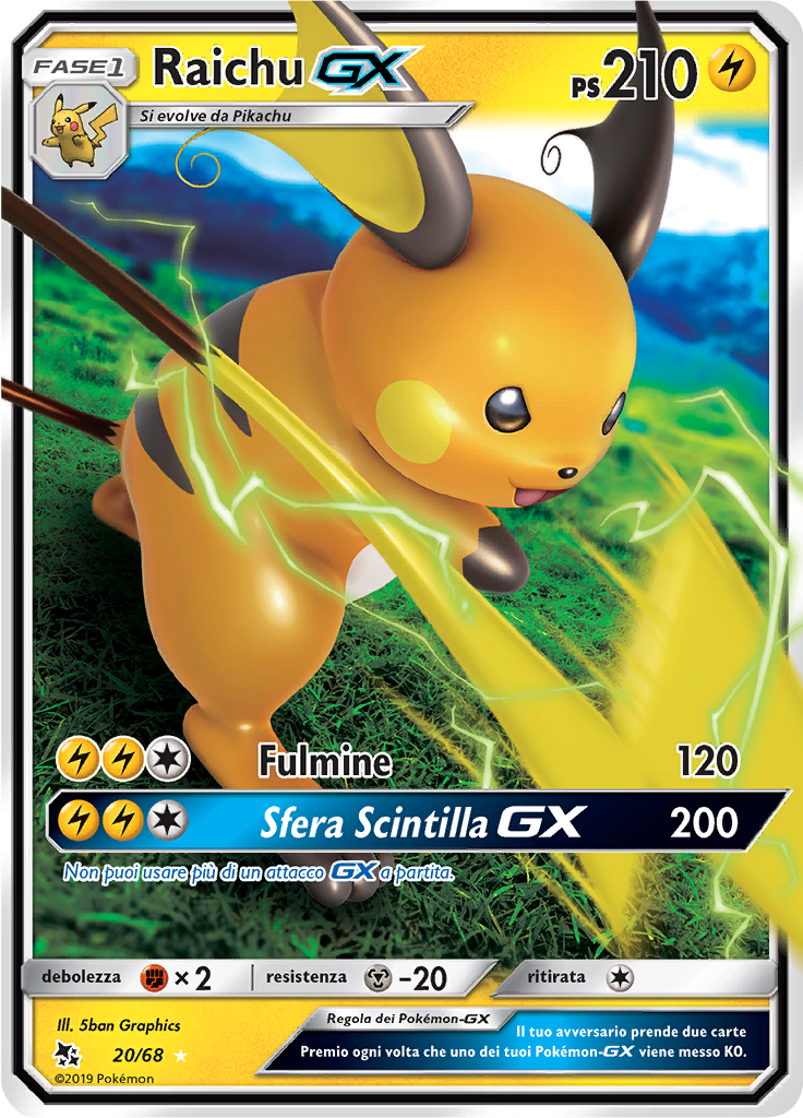Raichu GX Destino Sfuggente HIF 20 Limitless