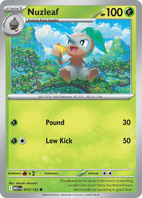 Nuzleaf — Mega Evolution 14