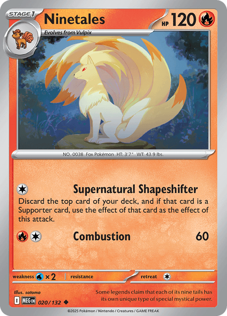Ninetales — Mega Evolution 20