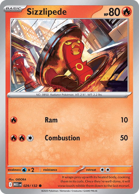 Sizzlipede — Mega Evolution 29