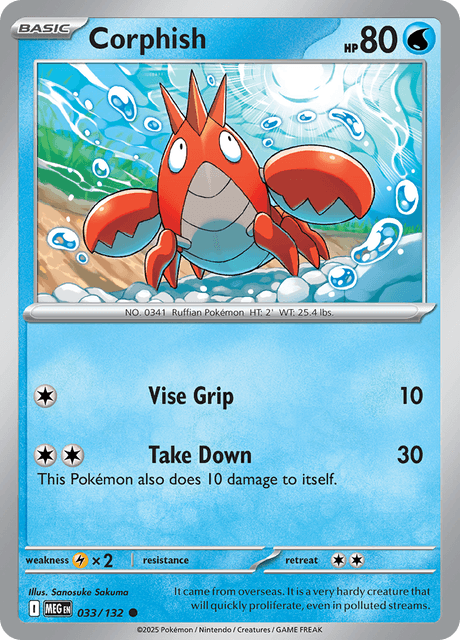 Corphish — Mega Evolution 33