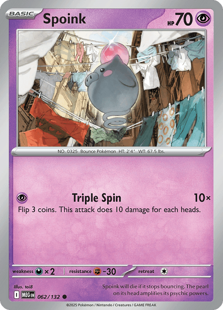 Spoink — Mega Evolution 62