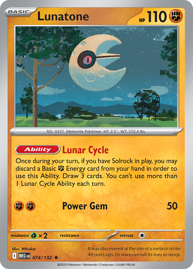 Lunatone — Mega Evolution 74