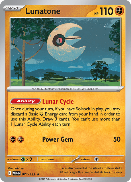 Lunatone — Mega Evolution 74