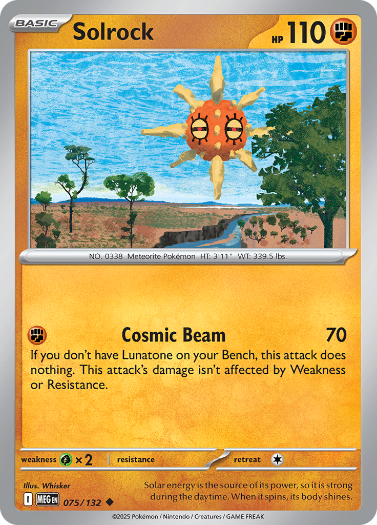 Solrock — Mega Evolution 75