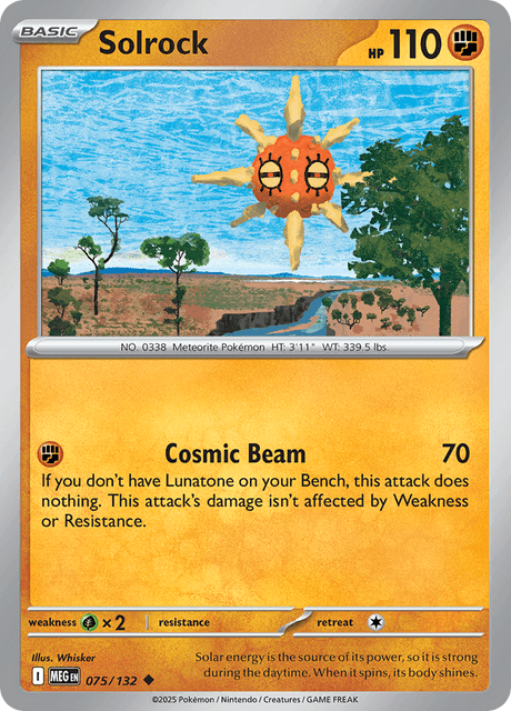 Solrock — Mega Evolution 75