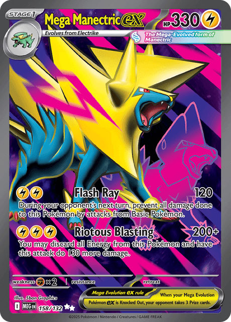 Mega Manectric ex — Mega Evolution 158