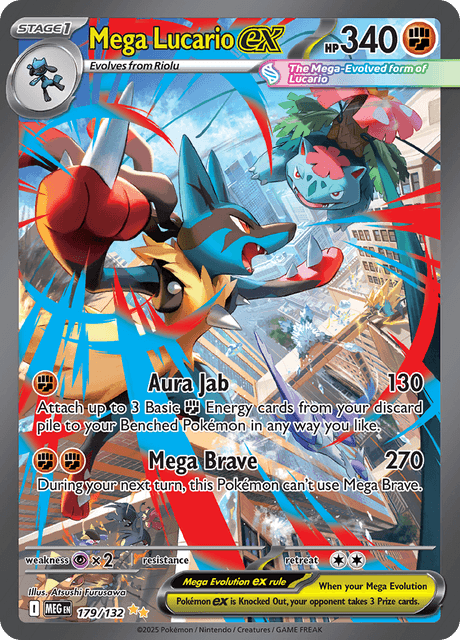 Mega Lucario ex — Mega Evolution 179
