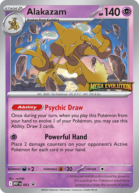 Alakazam — MEP Black Star Promos 3