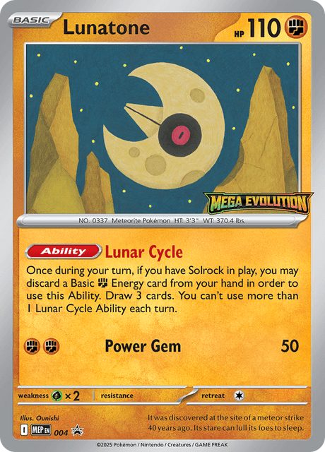 Lunatone — MEP Black Star Promos 4