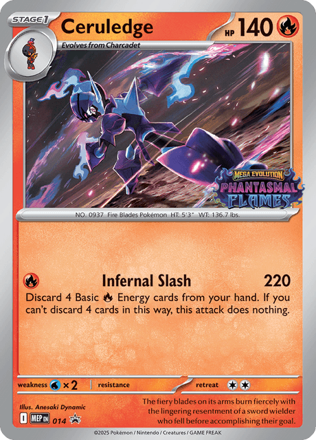 Ceruledge — MEP Black Star Promos 14