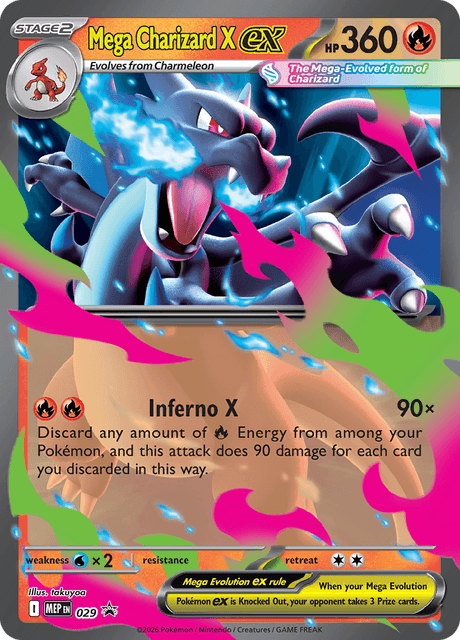 Mega Charizard X ex — MEP Black Star Promos 29