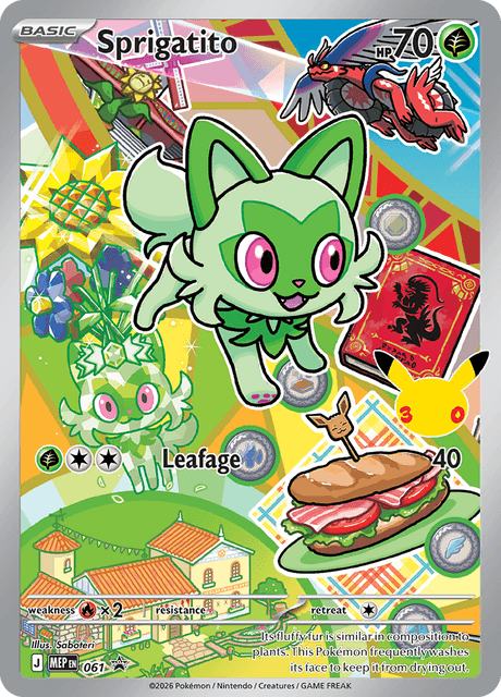 Sprigatito — MEP Black Star Promos 61