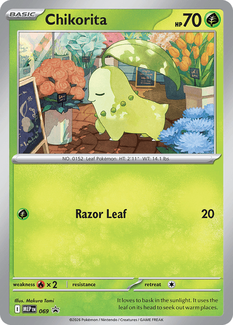 Chikorita — MEP Black Star Promos 69