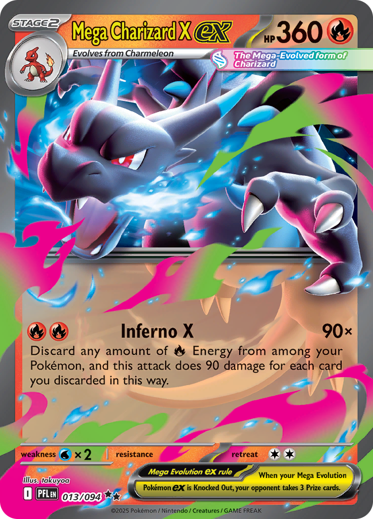 Mega Charizard X ex — Phantasmal Flames 13