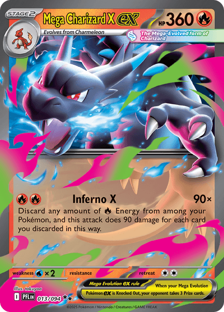 Mega Charizard X ex — Phantasmal Flames 13