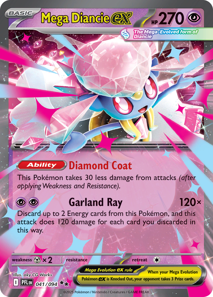 Mega Diancie ex — Phantasmal Flames 41