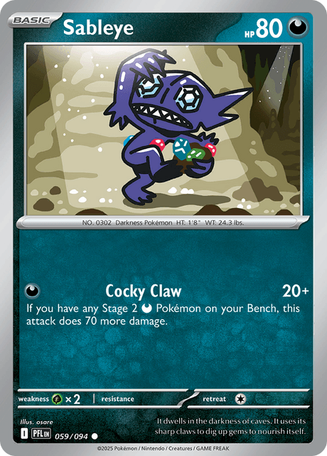 Sableye — Phantasmal Flames 59