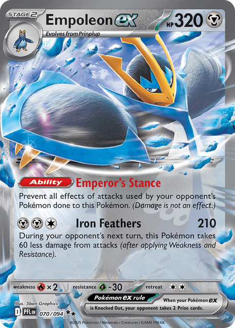 Empoleon ex — Phantasmal Flames 70