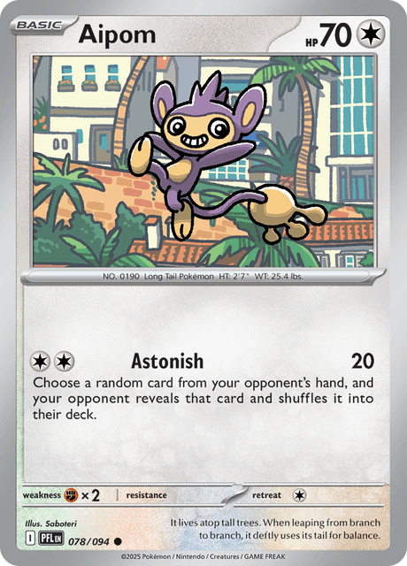 Aipom — Phantasmal Flames 78