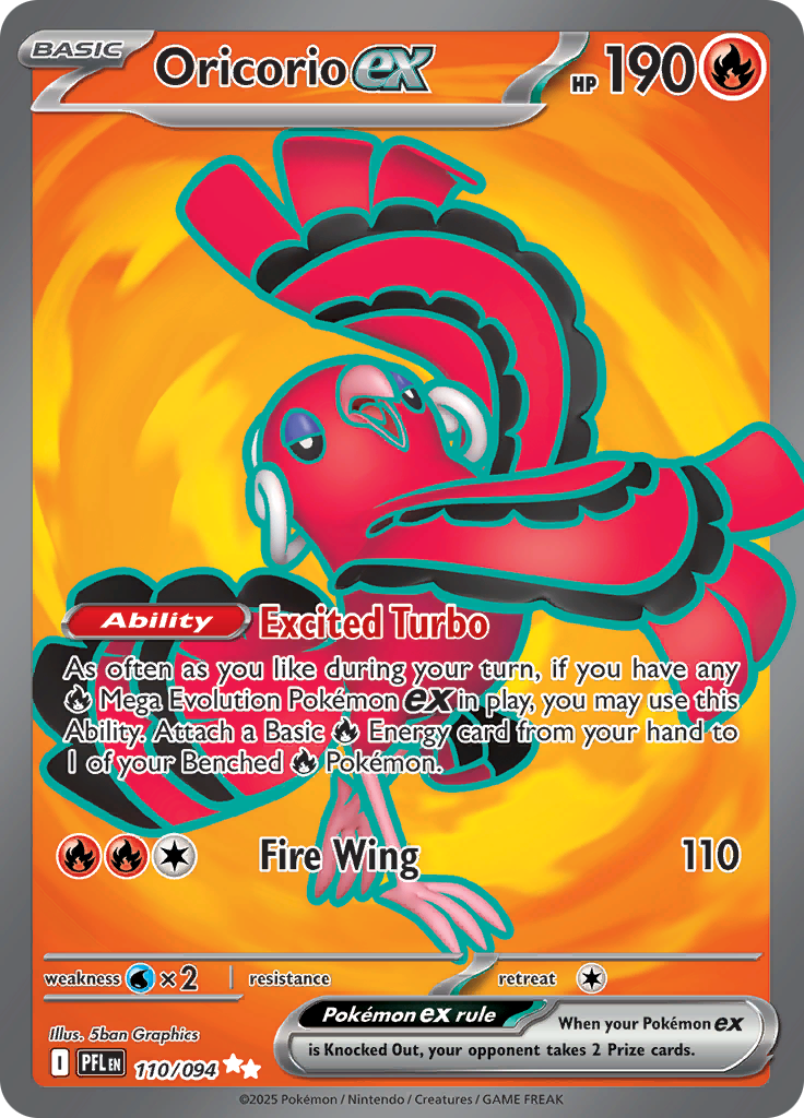 Oricorio ex — Phantasmal Flames 110