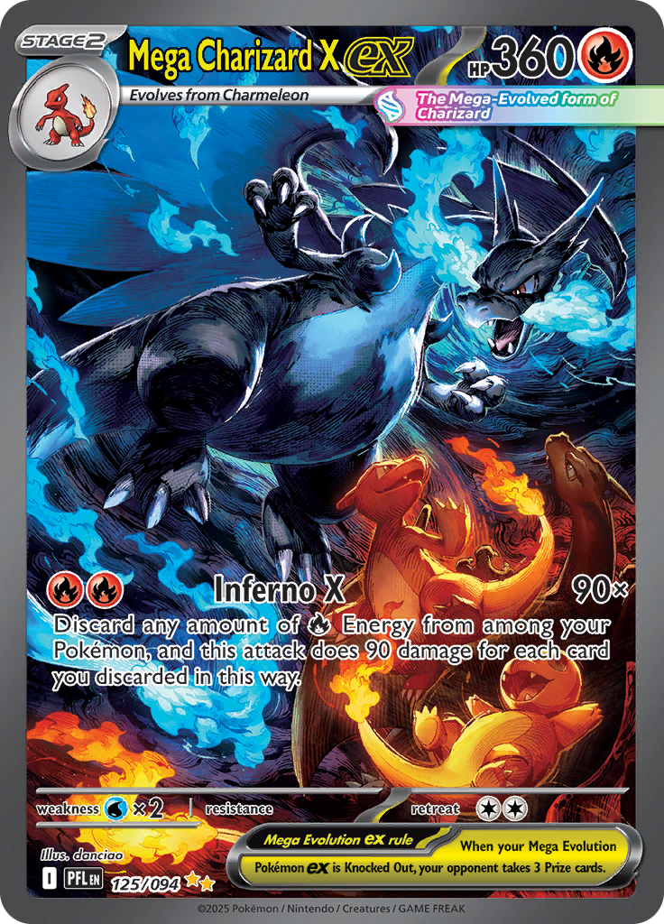 Mega Charizard X ex — Phantasmal Flames 125