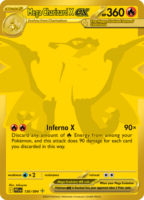 Mega Charizard X ex — Phantasmal Flames 130