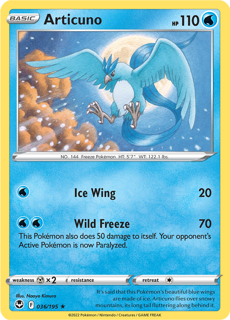 Articuno Silver Tempest SIT 36 Limitless